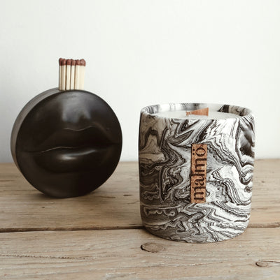 Marble Effect Candle | Refillable