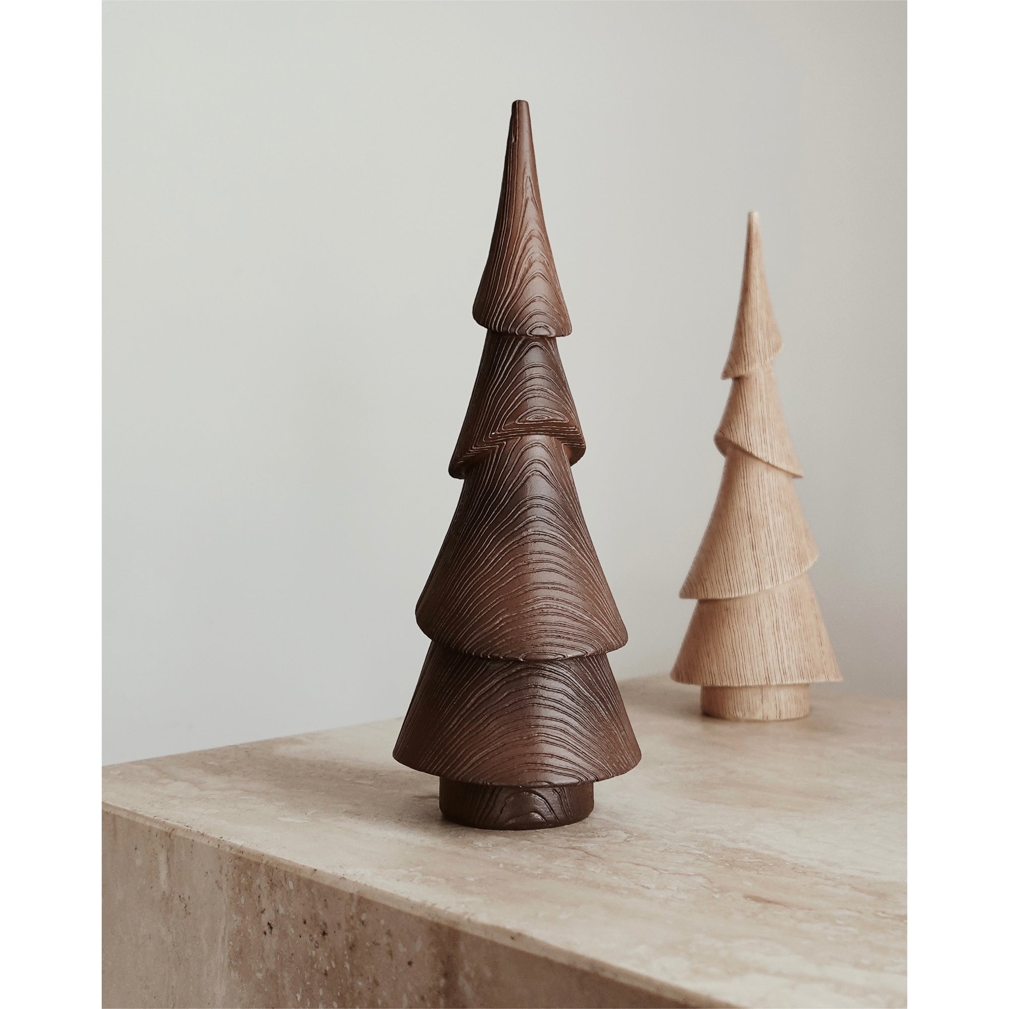 Small Wood Christmas Tree | Mocha