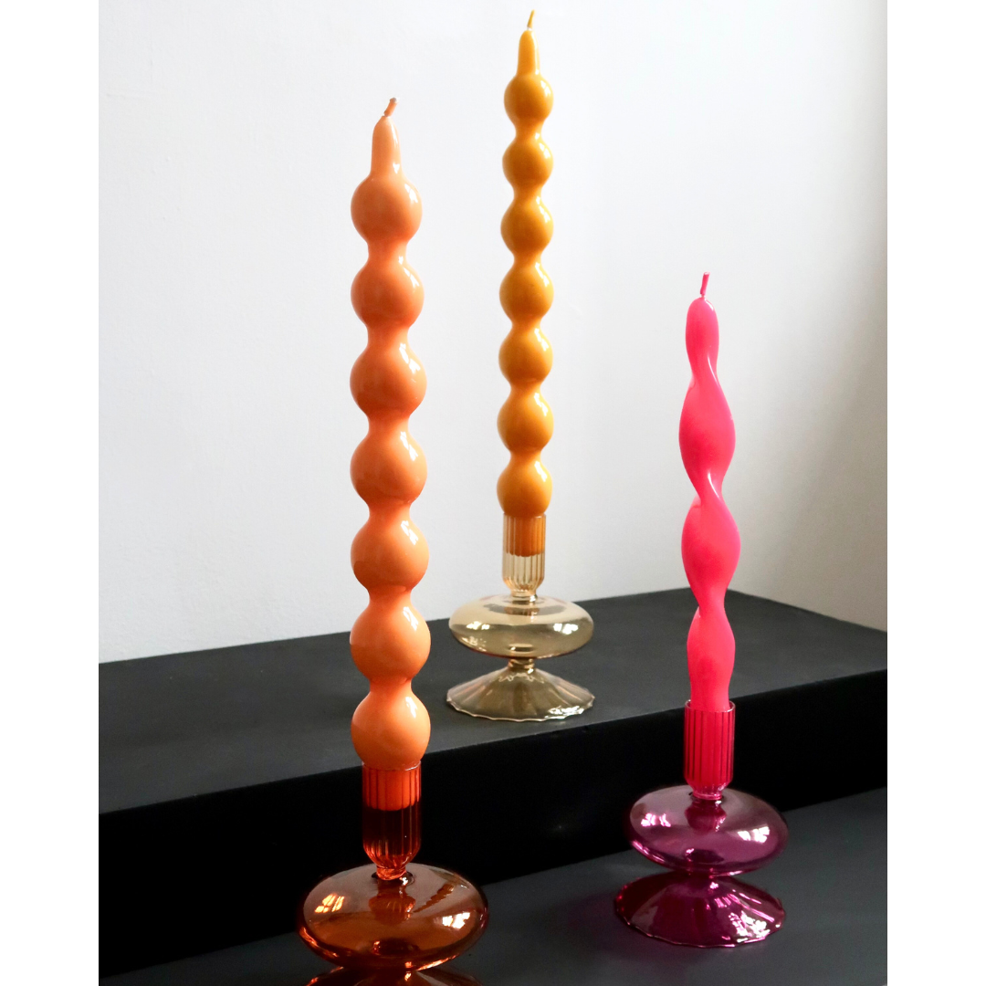 Bobble Candle Set | Apricot