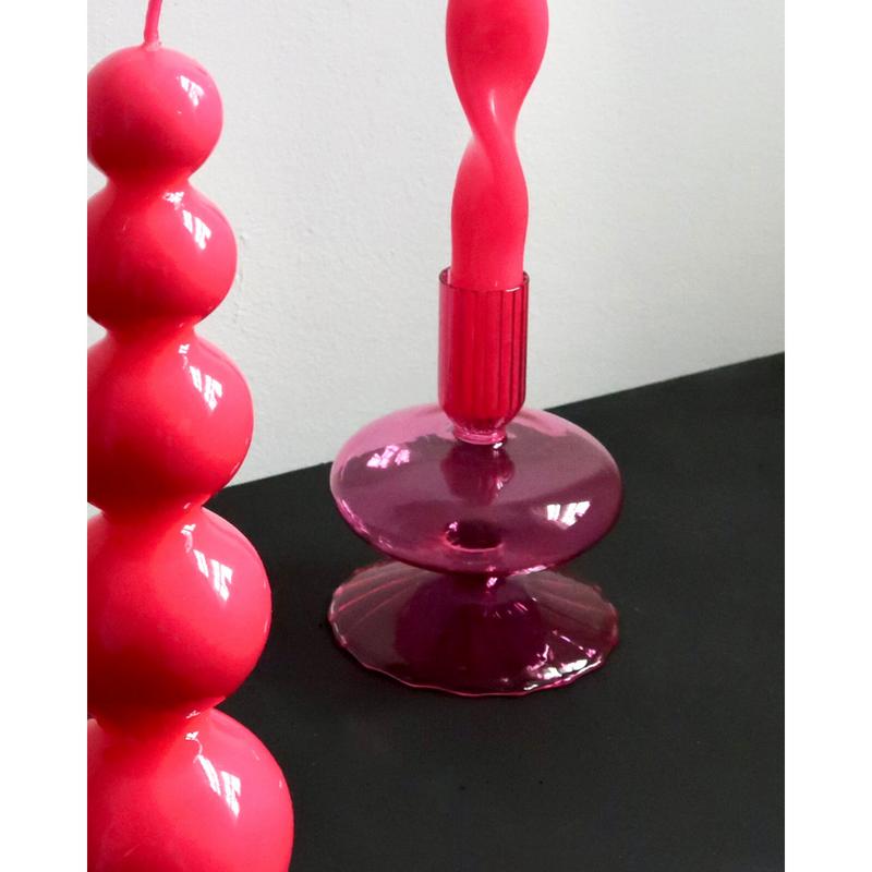 Glass Candleholder | Lychee