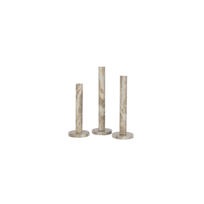 Marble Candlesticks | Set of 3