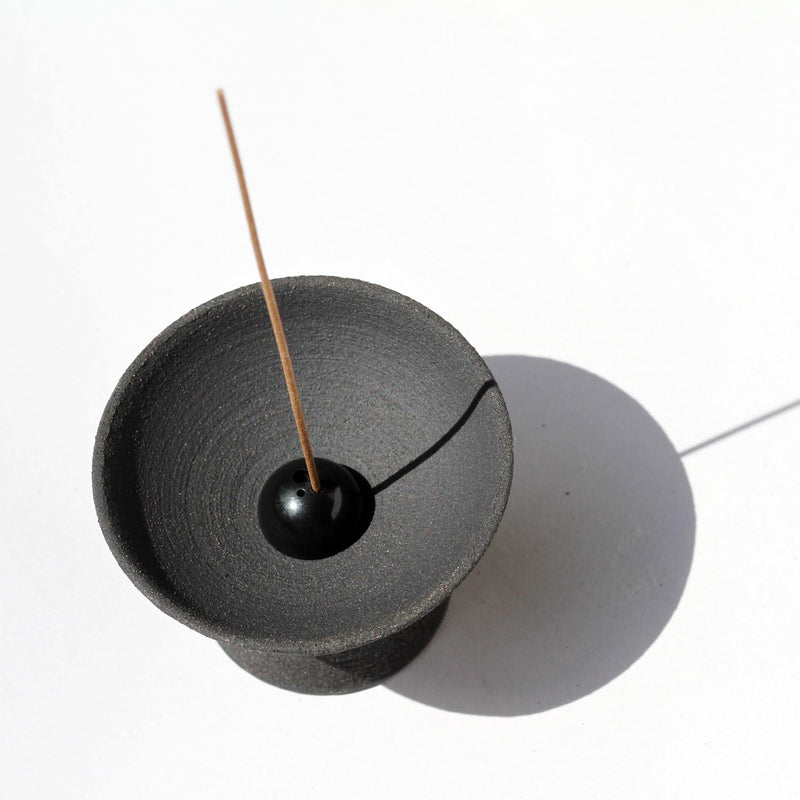 Black Zinc Dome Incense Stick Holder
