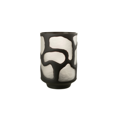 Abstract Glass Vase | Noir