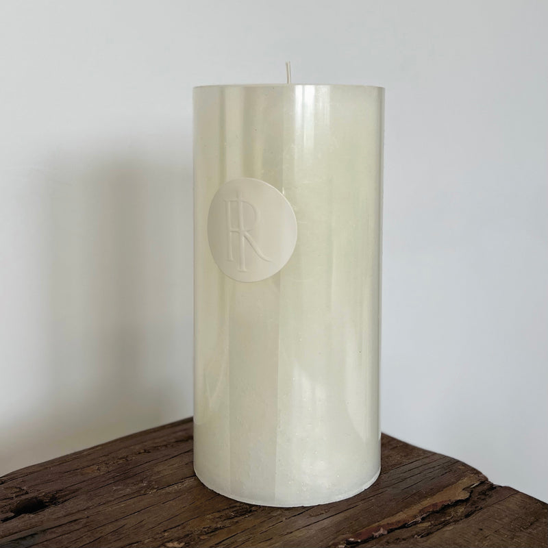Rustic Ivory Candle | 20cm